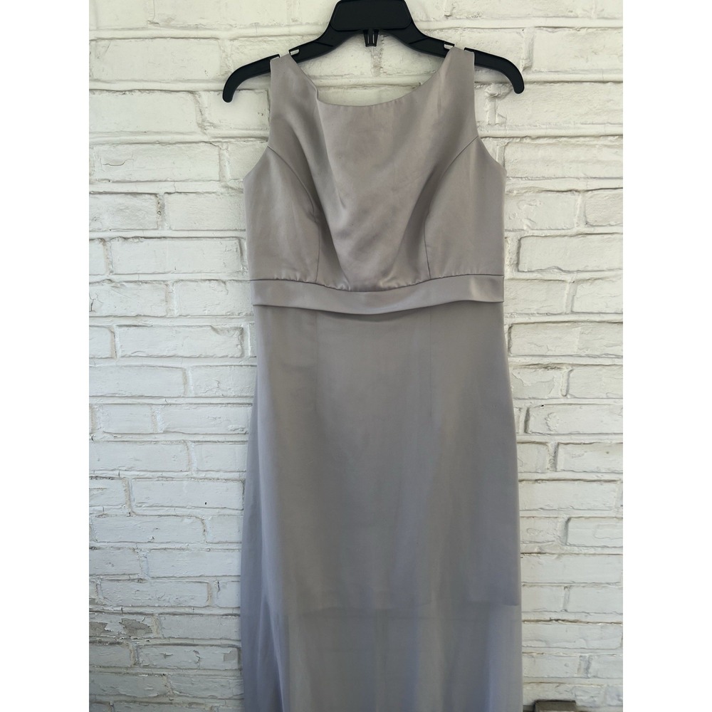 Couture Collection By Bill Pesce Gown SZ 4 Silver‎ Jordan Fashions NY Wedding